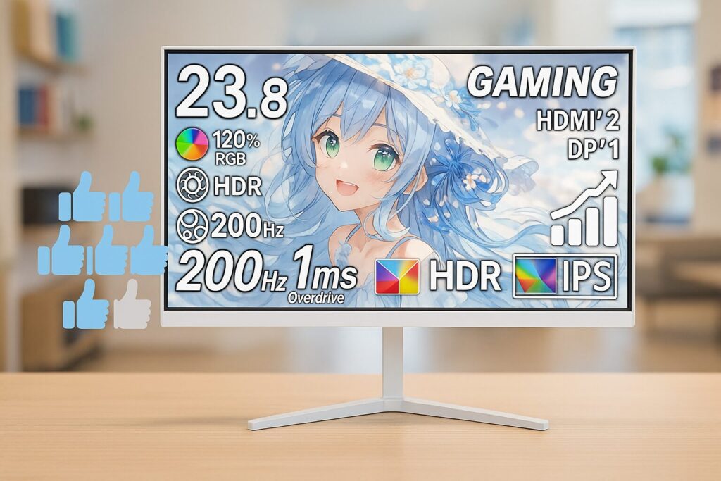 cocoparのゲーミングモニターを使ってみた感想レビュー