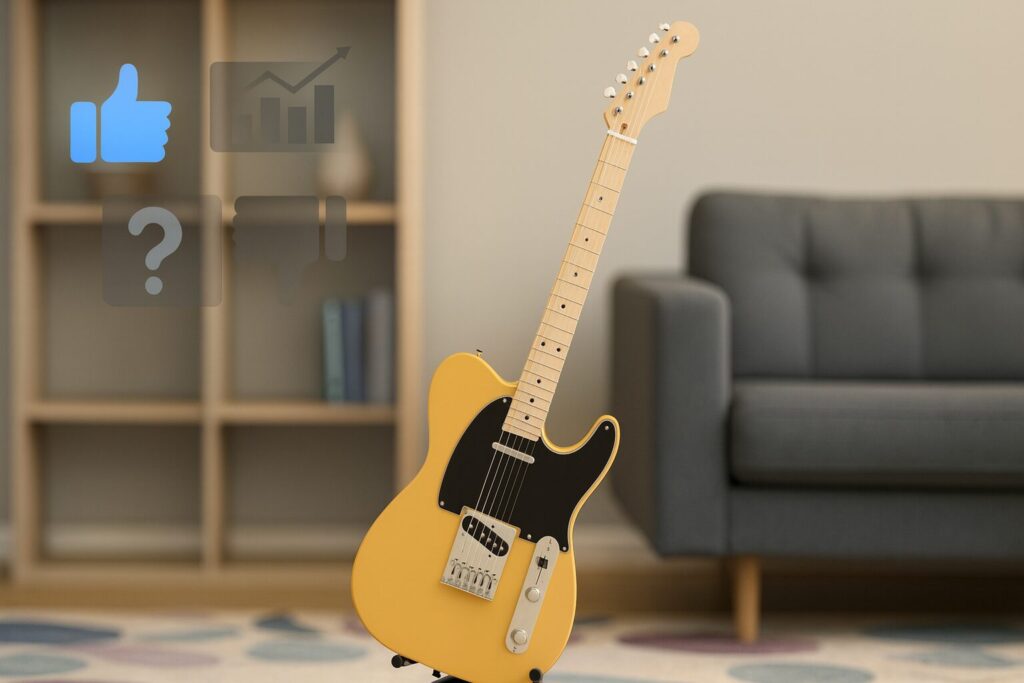 Squier(スクワイア)ギターを使ってみた感想レビュー